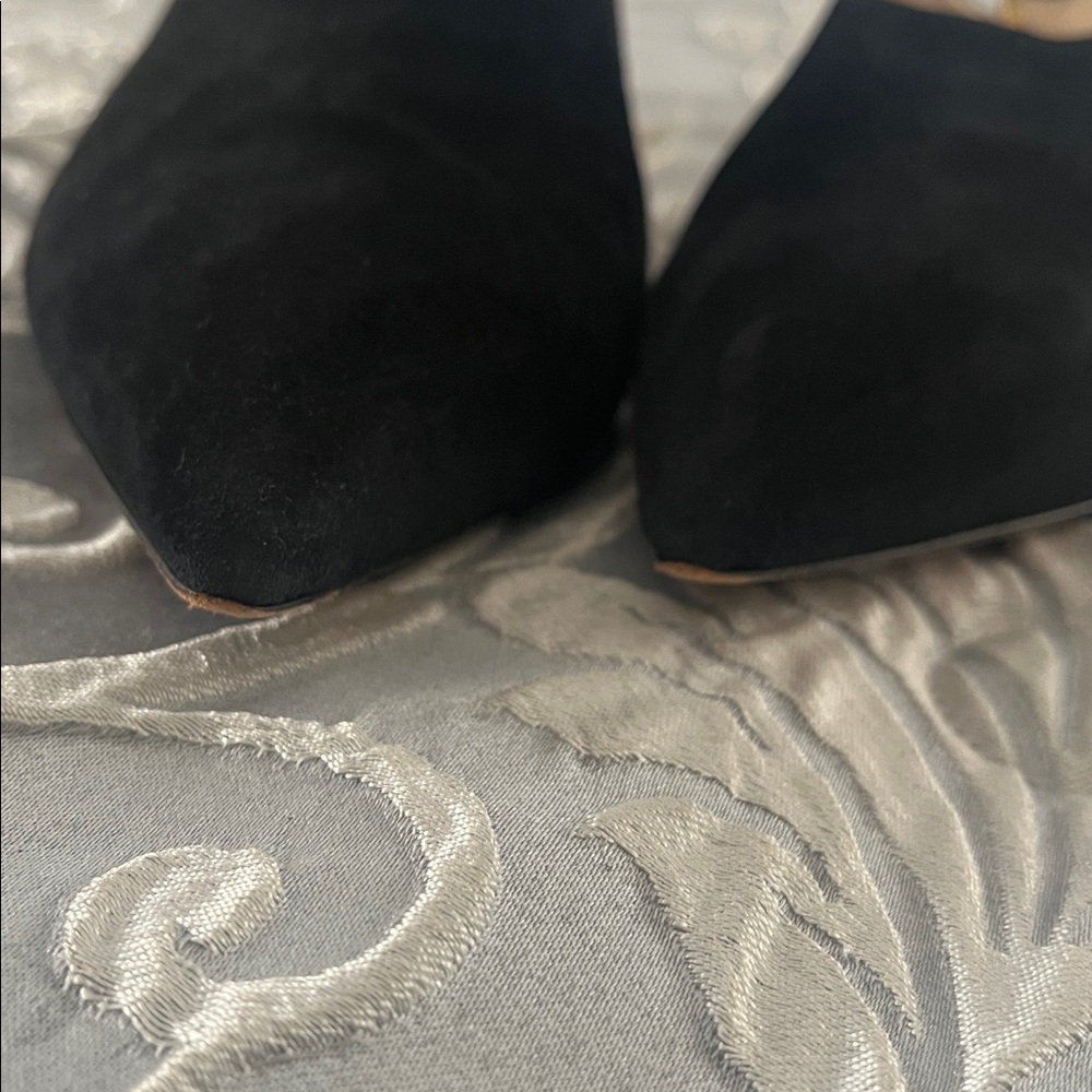 Paul Andrew Black suede and Gold Mules - Picture 10 of 10